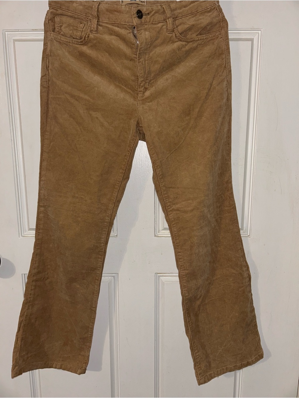 Mango woman Corduroy Pants in Tan Brown